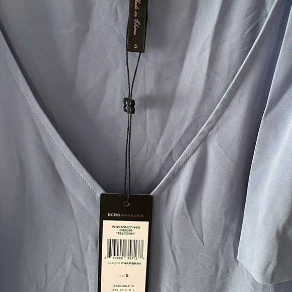 NWT BCBGMaxAzria Ellison Knot Detail Cold-Shoulder Dress. Women’s Size S - Picture 9 of 11